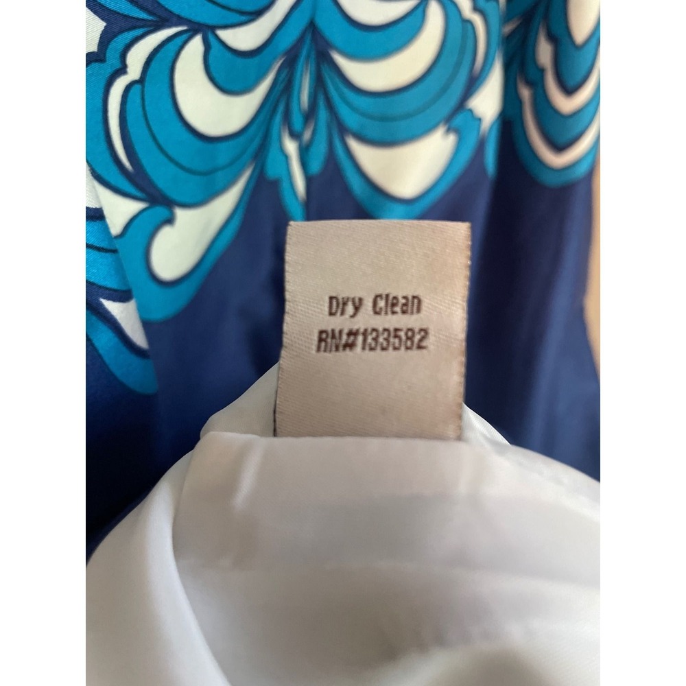 Blue White Sheath Dress Women's Size 10 Cece's New York Retro Preppy NWT - Picture 8 of 9